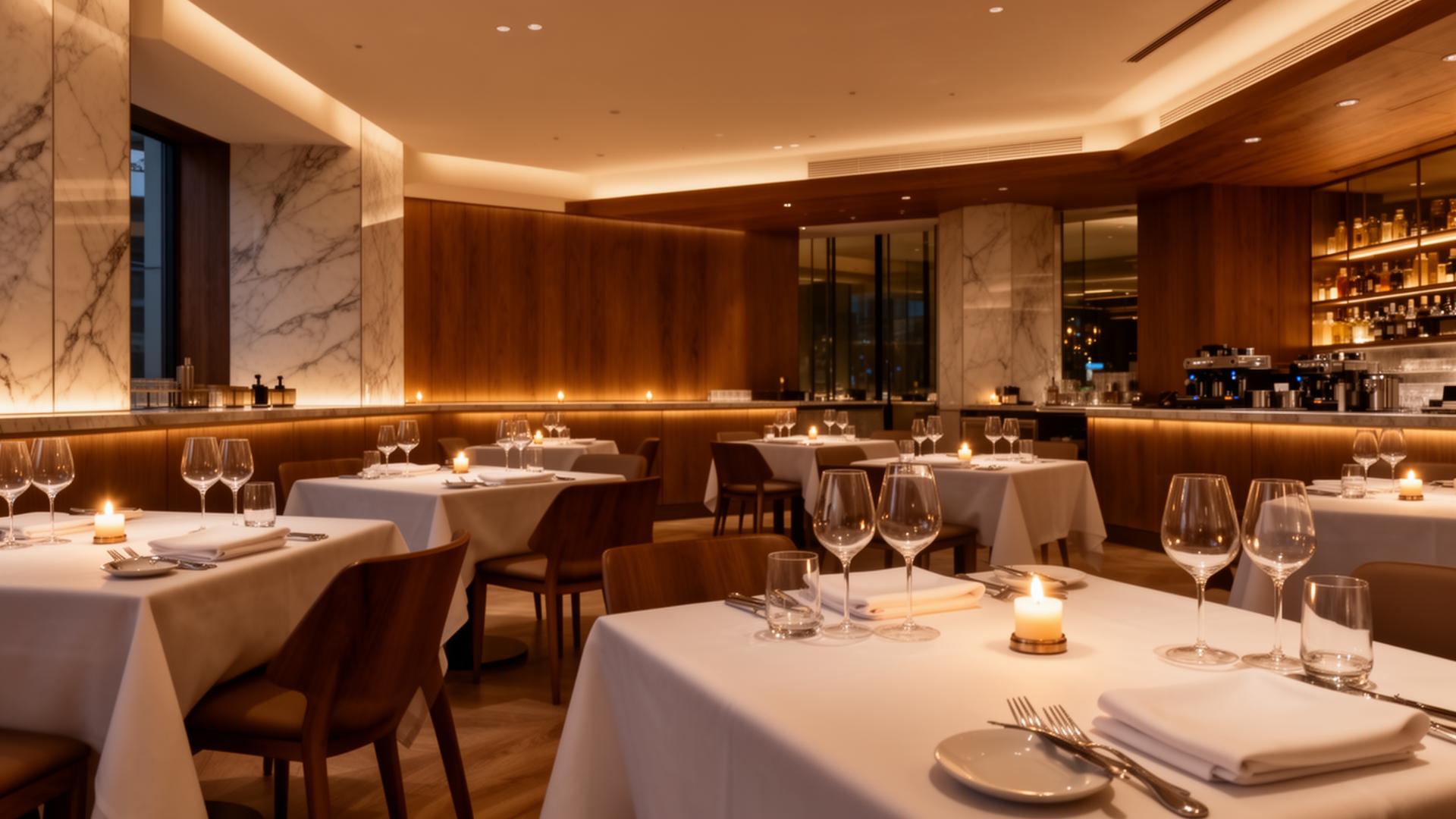 Pristine commercial restaurant kitchen